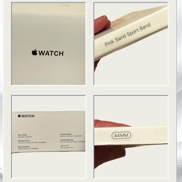 Apple Watch Pink Sand Sport Band 42/44/45mm Excellent Condition Authentic - Picture 11 of 14